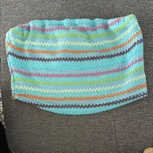 Multicolor Knit Tube Top